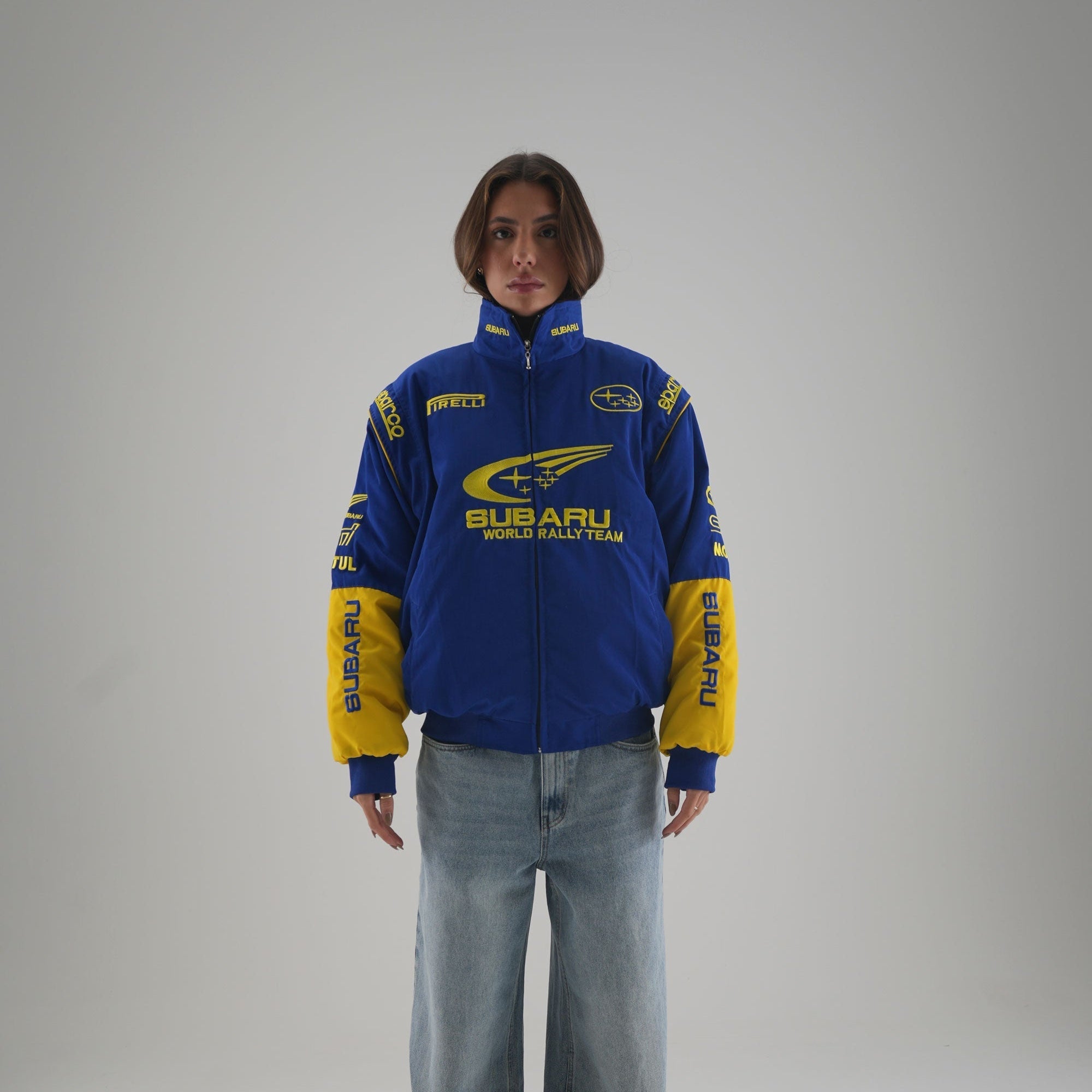 Subaru Rally Vintage Racing Jacket - Blue Edition
