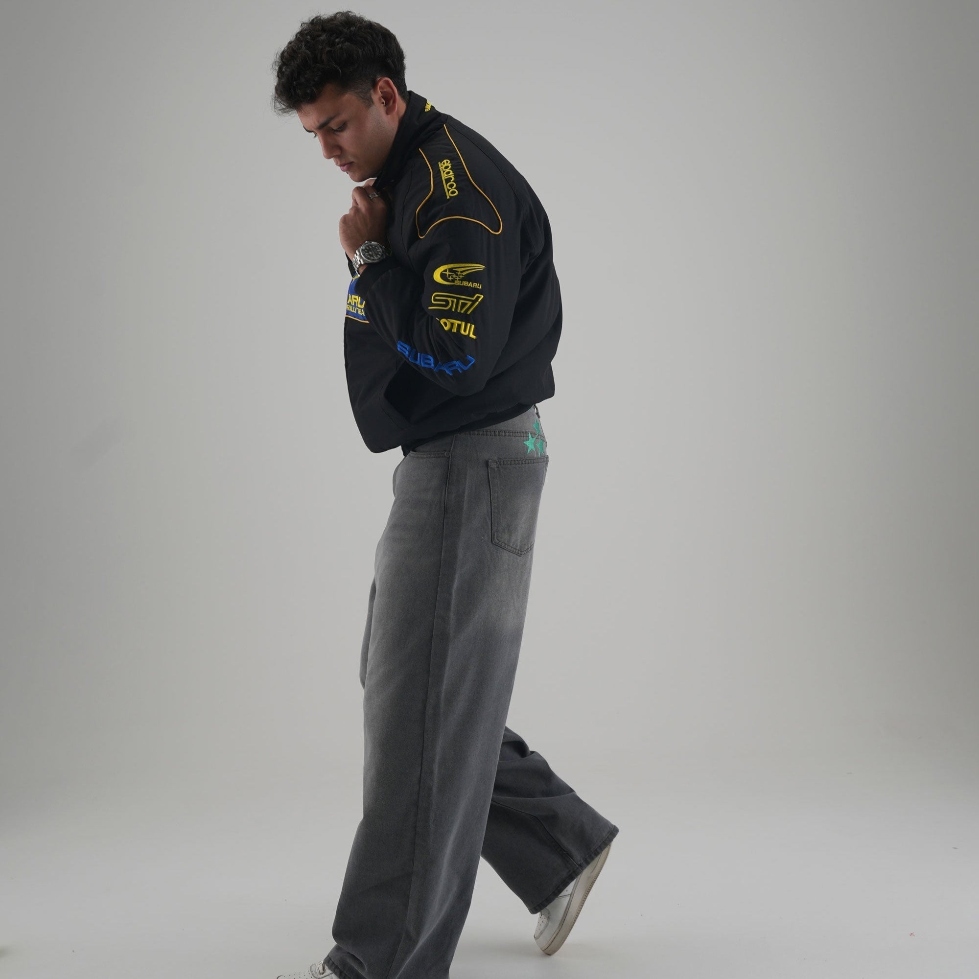 Subaru Rally Vintage Racing Jacket - Black Edition